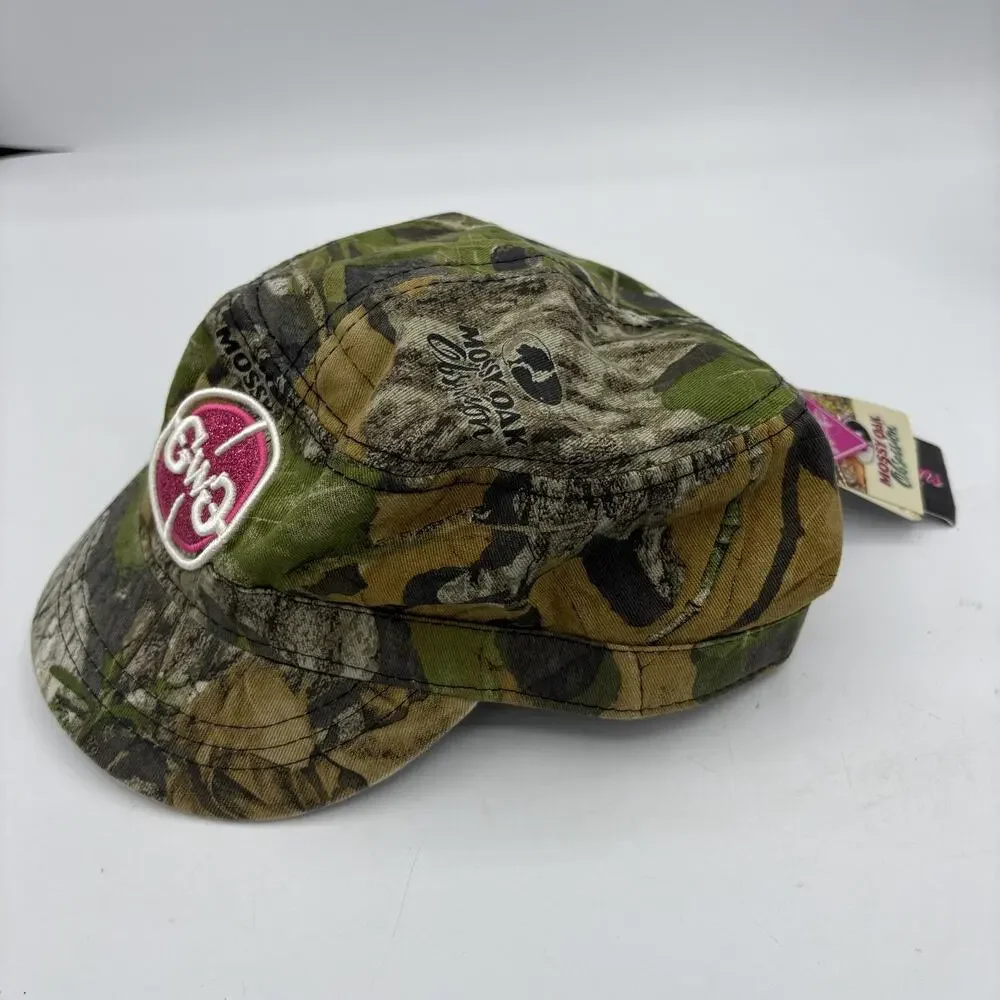 Mossy Oak Girls With Guns‎ Hat Cap Womens Strap Back Obsession Camo Pink Scope